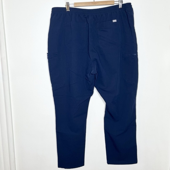 Figs Yola Skinny Scrub Pants Navy Blue Womens Size XXL Regular Bottoms PO 1602 - Picture 8 of 9